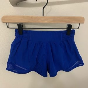 Blue Lululemon Hotty Hot Short